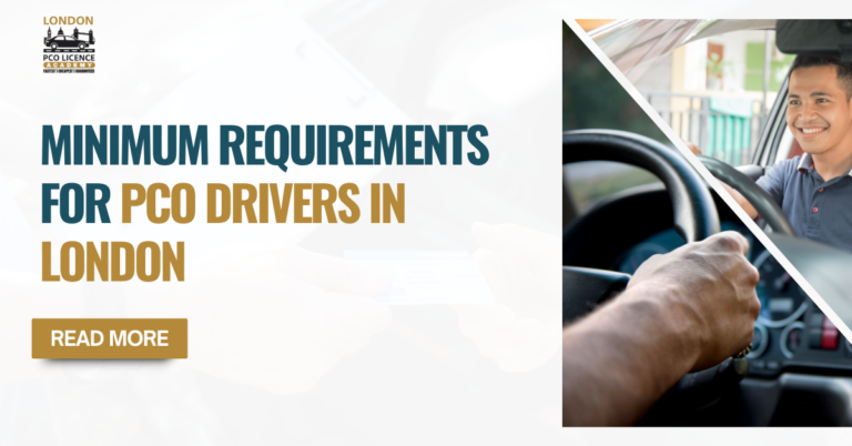 Minimum Requirements for PCO Drivers in London